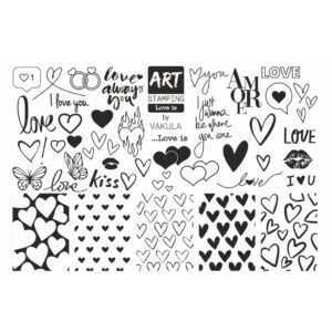 ArtStamping by Vakula- Love is міні-пластина для стемпінгу