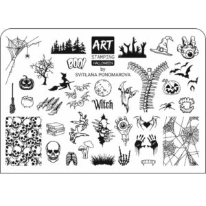 Міні-пластина для стемпінгу ArtStamping&Vakula-Хелловін