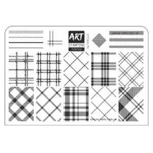 Міні-пластина для стемпінгу Vakula&ArtStamping Тартан
